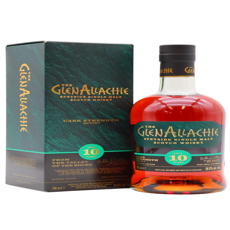 GlenAllachie - Cask Strength Batch No. 7 Single Malt Scotch 2012 10 year old Whisky