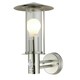 image 1 of Treviso - Brushed Stainless Steel Motion Sensor Outdoor Security Light | Grey | Clear | 1