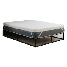 Cool Quilted Memory Foam Mattress Topper - 2" Deep, Pressure-Relieving Support White | King