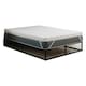 image 1 of Cool Quilted Memory Foam Mattress Topper - 2" Deep, Pressure-Relieving Support White | King