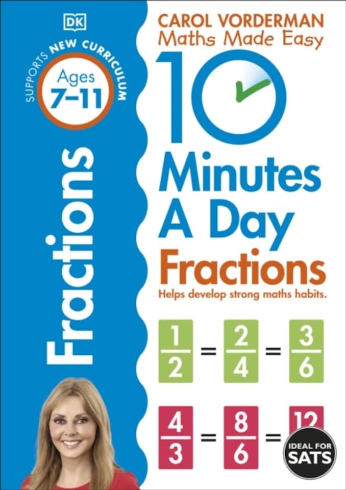 10 Minutes A Day Fractions Ages 7-11 (key Stage 2)