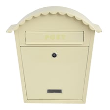 EMtronics Wall Mountable Post Box - Cream | Cream