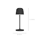 image 3 of EGLO Mannera - S Portable LED Table Light Black | White