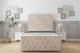 image 1 of Sloomy Watson Sand Naples Bed Frame With Mattress With 50" Upholstered Headboard 6' Super King