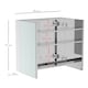 image 7 of HOMCOM Bathroom Cabinet Double Door Wall Mounted Mirror Stainless Steel