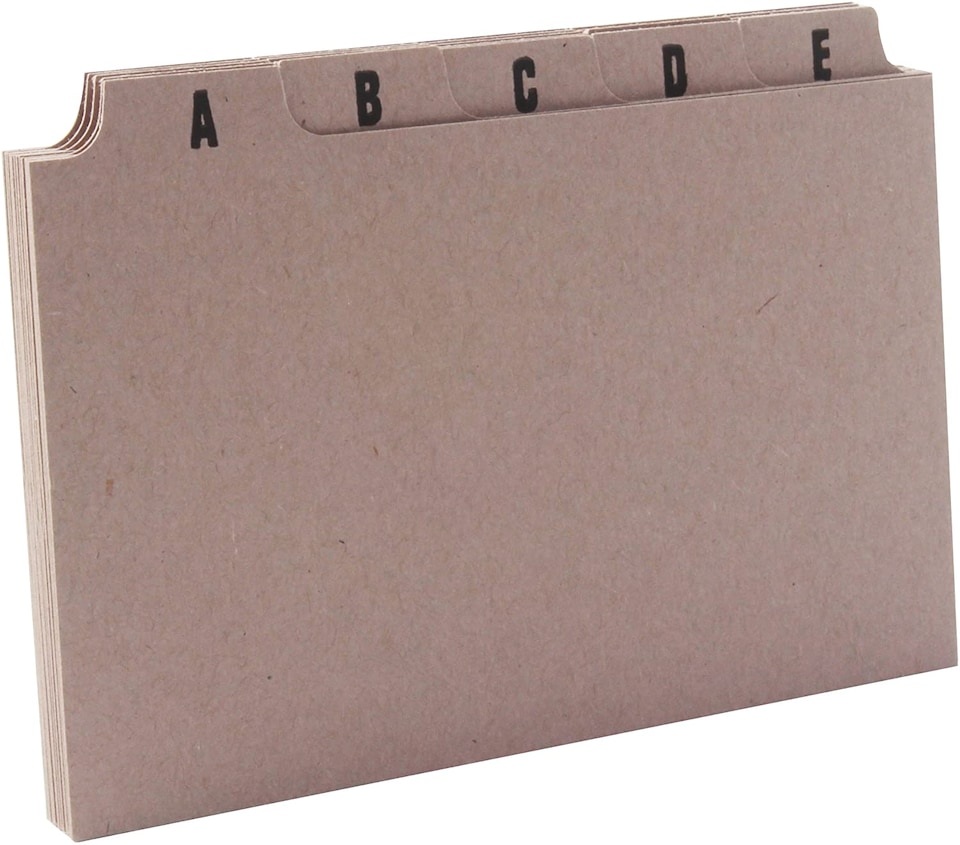 image 1 of 5x3inch A-Z Buff Guide Cards