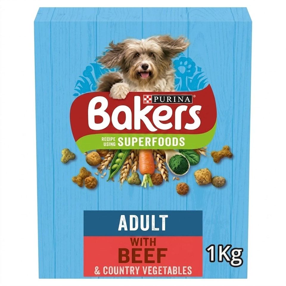 Bakers Adult with Tasty Beef & Country Vegetables 1kg (Pack of 5)