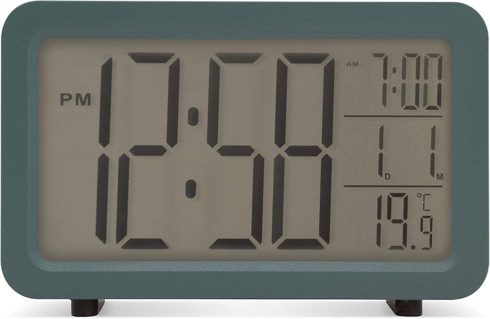 image 1 of Acctim Harley Superbrite Modern Digital Alarm Clock | Blue | Storm Blue