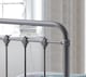 image 4 of 5ft King Size Industrial,Traditional Black Silver Textured Tubular Metal Bed Frame,Strong,Rustic Style Bedstead | Silver | Black Silver | King
