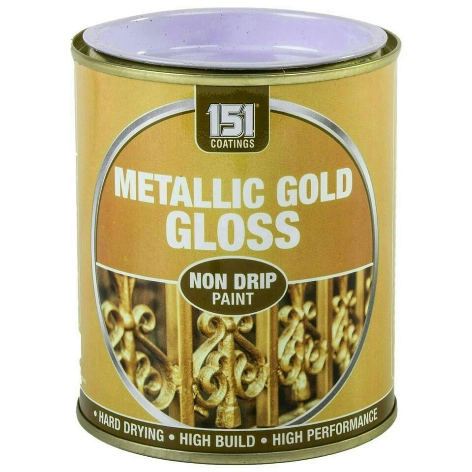 image 1 of 151 Non Drip All Colours Paint Tin Exterior Interior Hard Drying 300ml | Gold