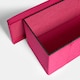 image 6 of OHS Matte Velvet Soft Long Rectangle Foldable Footstool Seat Storage Organiser Ottoman Pink | Bright Pink