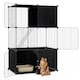 image 1 of COSTWAY Large Cat Cage 3-Tier Indoor Metal Wire Kitten Enclosure-Black