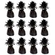 image 1 of Black Foil Balloon Weights - Pack of 12 | Black