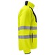 image 4 of Projob Mens Hi-Vis Soft Shell Jacket - Yellow/Black - M