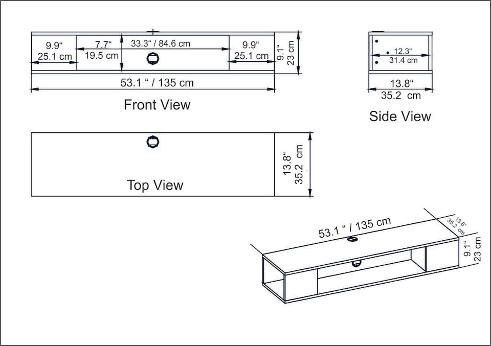 image 1 of Decorotika Peti Floating  TV Unit