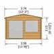 image 3 of Hale 28 mm Log Cabin 12 x 12 Feet Brown