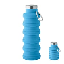 MidOcean Kolapsi Collapsible 500ml Water Bottle - Baby Blue - One Size Blue | One Size