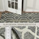image 6 of HOMCOM Easy-Cleaning Machine Washable Rug for Patio, Garden, Grey Grey