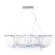 image 2 of Interiors by Premier 6 Light Chrome Pendant, Adjustable Aluminium Chain Basket Pendant, Boutique Luxe Lighting For Living Room