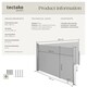 image 6 of Double-sided retractable awning and privacy screen | Grey | grey | 1