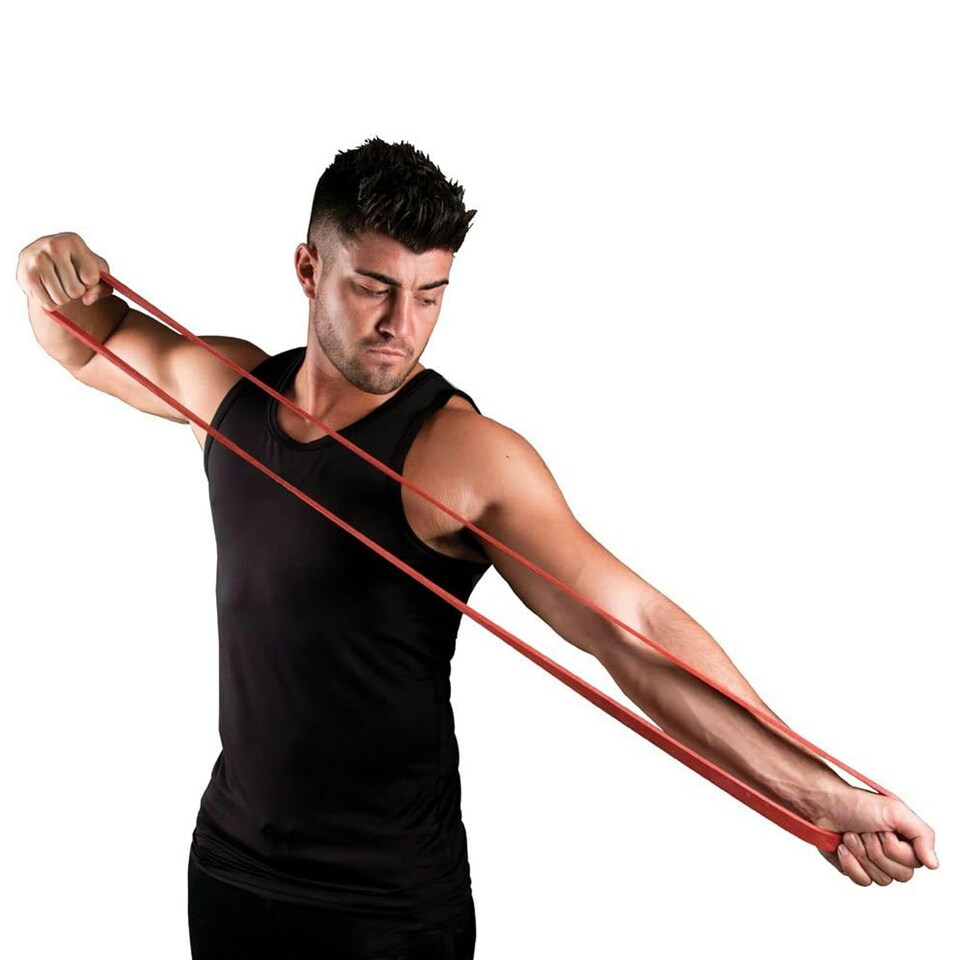 image 1 of Fitness Mad Loop Resistance Band - Red - Extra Light