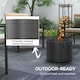image 7 of Outsunny 38cm Smokeless Wood Burning Firepit Metal Fire Pit, Dark Grey