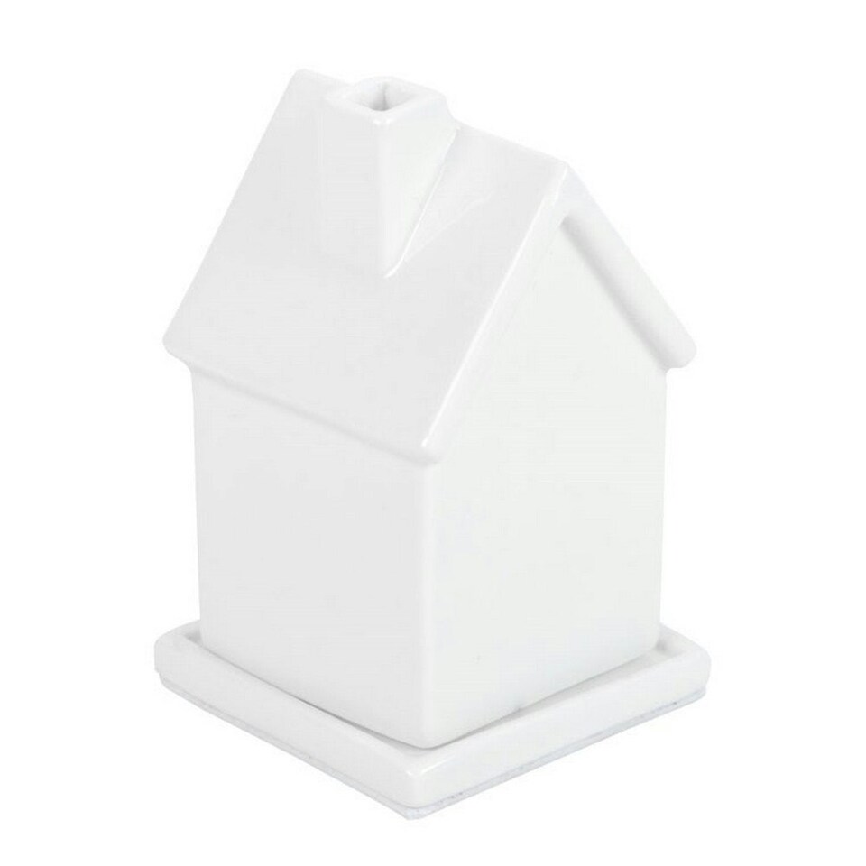 image 1 of Something Different House Incense Cone Holder - White - One Size
