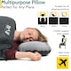 image 3 of Deluxe Inflatable Camping Pillow - Grey