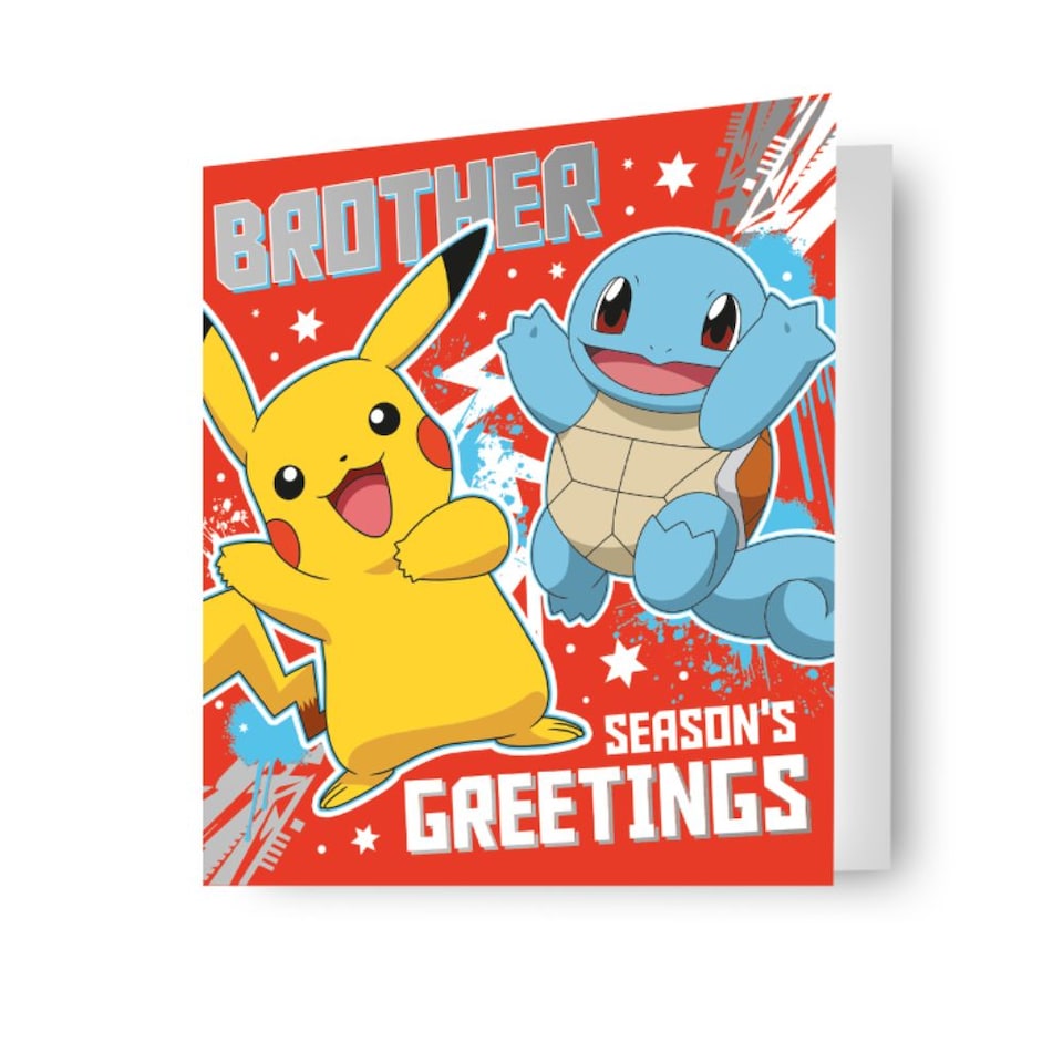 image 1 of Pokemon Brother Christmas Card