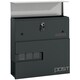 image 6 of HOMCOM Wall Mounted Post Box, Weatherproof Letterbox with Lock, Grey Black