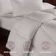 image 3 of MHG Living Striped 7.5 Tog Summer Duvet and Pillow Set|White|King