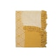 image 3 of BHS Diamond Chenille Throw, Yellow Yellow | Ochre