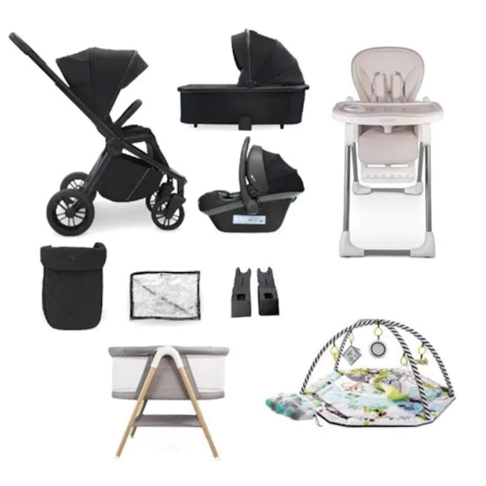 My Babiie 3-in-1 MB450i 9 Piece Bundle - Black