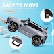 image 6 of AIYAPLAY 12V Kids Electric Car, Aston Martin DBX Licensed Kids Ride on Car with Remote Control, 4 Suspension Wheels, LED Lights, Music, Horn, Slow Start, for Ages 3-6 Years, Grey