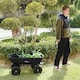 image 3 of Alivio Garden Cart 75L Heavy Duty Wheelbarrow Trolley