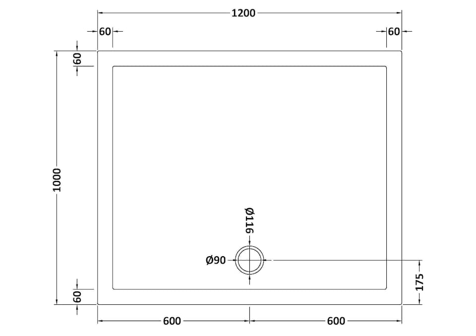 image 1 of Balterley Premium Rectangular Shower Tray | White | White | 1