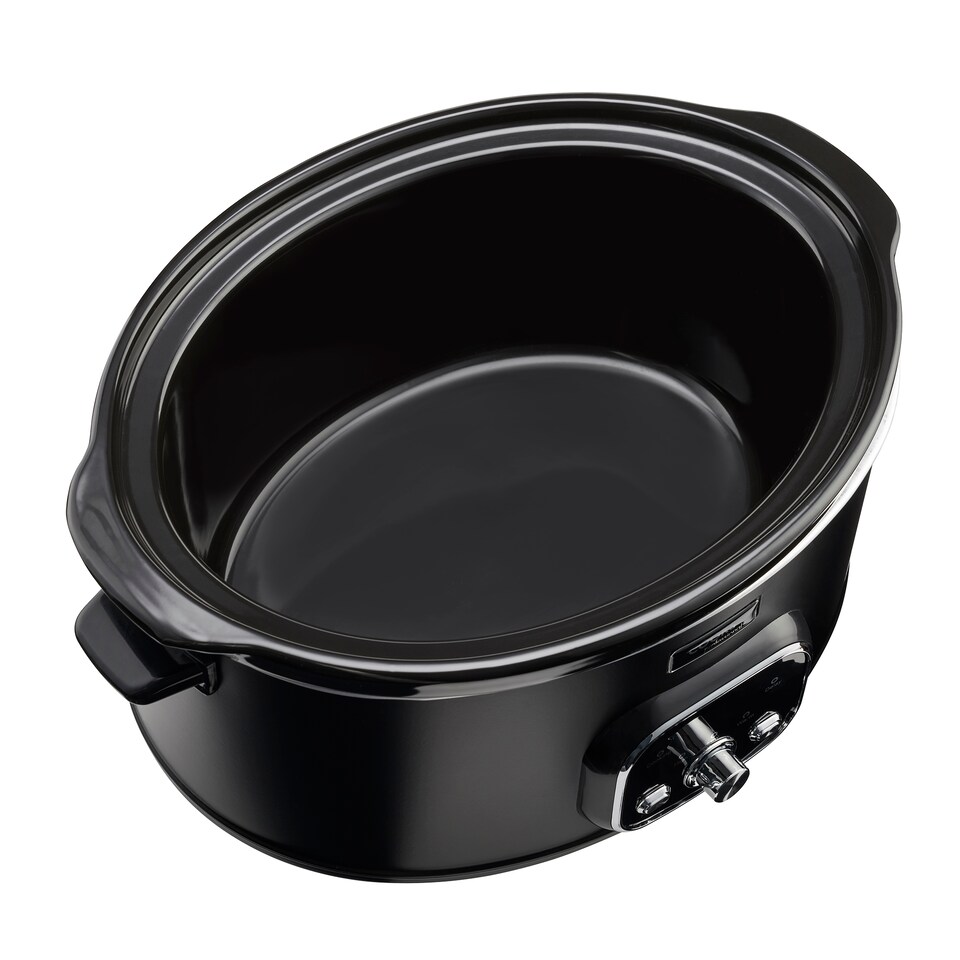 image 1 of Cooks Professional 6.5L Digital Slow Cooker with Lid, Removable Bowl & 3 Heat Settings | Black | Black