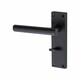 image 2 of Golden Grace Bathroom Set T-Bar Lever Backplate Door Handle Matt Black Finish - 150mm x 40mm Black