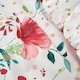 image 3 of D & D Abstract Poppy Duvet Cover Set Red