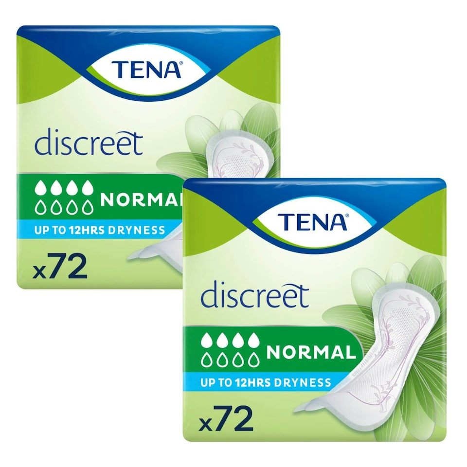 image 1 of TENA Discreet Normal Incontinence Pads 144 Pack