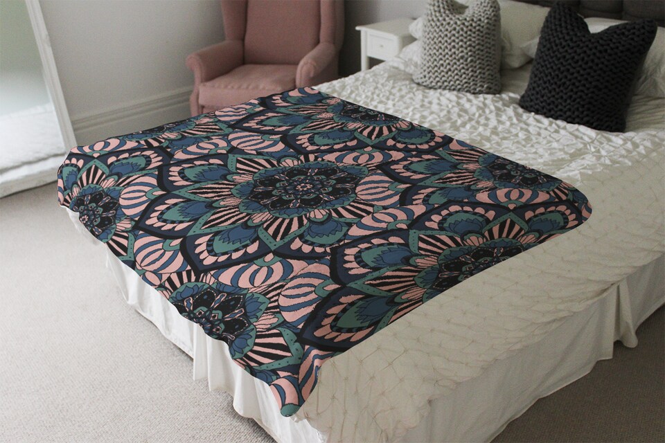image 1 of Mandalas Pattern Blanket | Multi