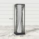 image 7 of Outsunny Rattan Solar Floor Lamp, Auto On/Off LED Garden Lights, Grey 