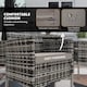 image 4 of Outsunny 4 Seater Rattan Dining Set with Cushions, 5 Pieces Garden Dining Set with Glass Tabletop, PE Rattan Garden Furniture Set with Dining Table and Armchairs for Patio, Balcony, Mixed Grey