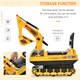 image 4 of HOMCOM Ride On Excavator Toy Tractors Digger Movable Walker Construction Truck
