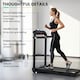 image 4 of HOMCOM 1.85HP Foldable Electric Treadmill Fitness Safety Lock LED Screen Black