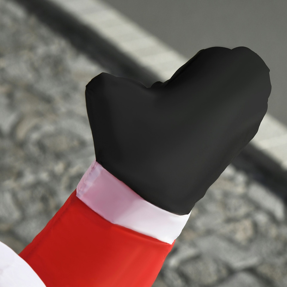 image 1 of HOMCOM Inflatable 4ft Tall Santa Claus Xmas Decoration Airblown Welcoming Light