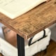 image 8 of HOMCOM Writing Desk Working Station Home Office Table with 2 Shelves Steel Frame