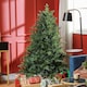 image 2 of HOMCOM 5 Ft Artificial Christmas Tree with Metal Base, Hinged Branches