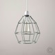 image 1 of ValueLights Contemporary Polished Chrome Metal Basket Cage Pendant Ceiling Light Shade