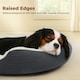 image 4 of Skylos Dog Bed Luxury Soft Washable Puppy Cat Cushion Mattress Corduroy Grey M | Grey | 63 | One Size